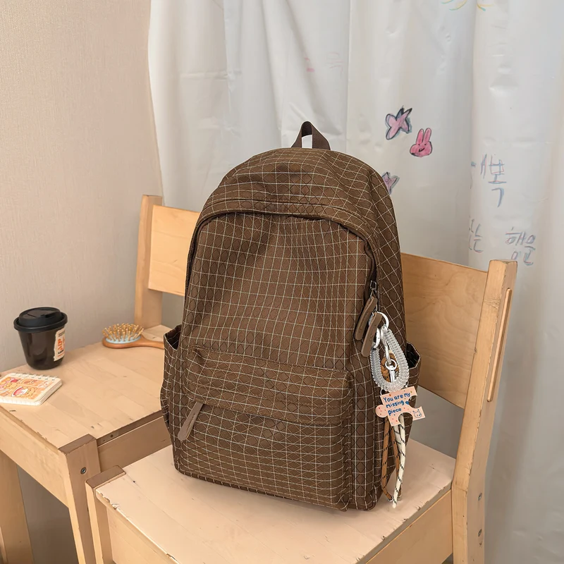 Casual Karierter Rucksack Karnz