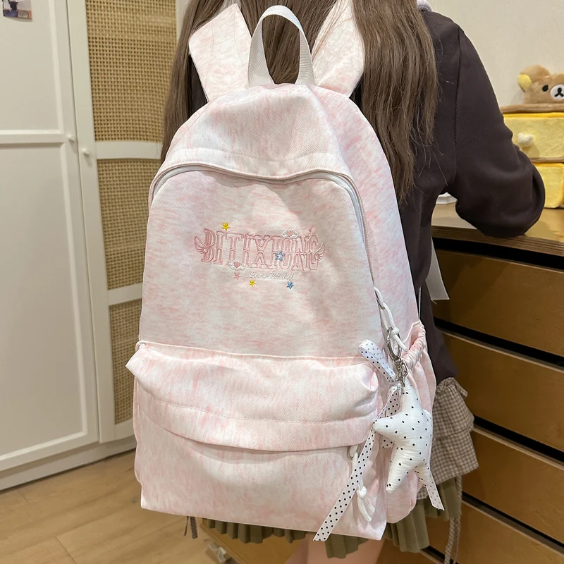 Lässiger Canvas-Rucksack mit Schlüsselanhänger Karnz