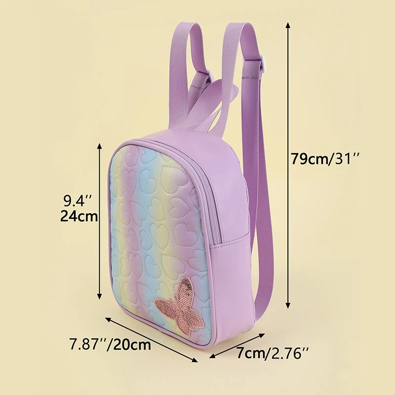 Mini-Rucksack mit Herz-Print Skanto