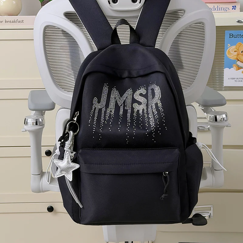 Dekorative mit Strass verziertes Rucksack Karnz