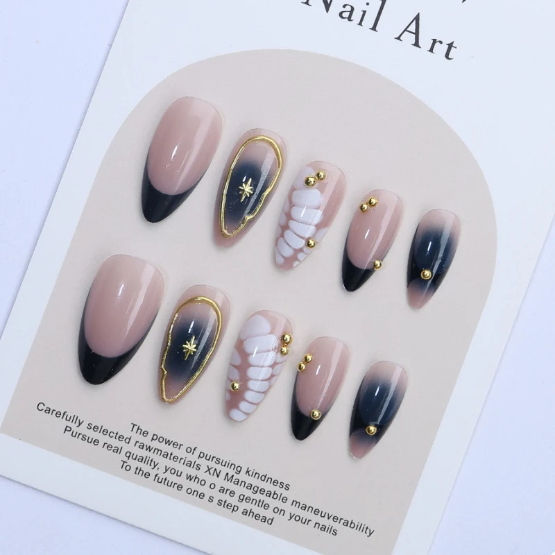 Künstlerisches Ombre Press-On Nagelset
