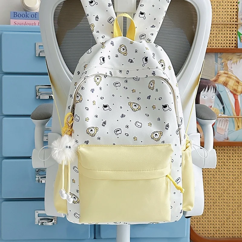 Verspielter Bunny Ohren Bedruckter Rucksack Karnz