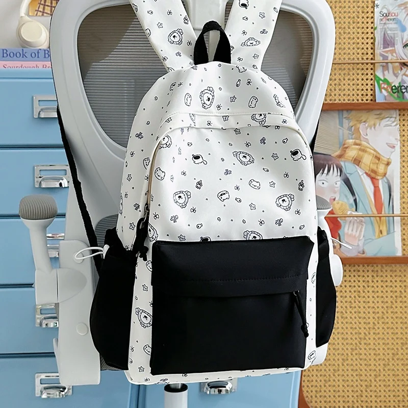 Verspielter Bunny Ohren Bedruckter Rucksack Karnz