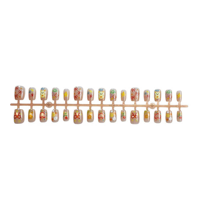 Künstlerisches dekoratives Press-On-Nagelkunstset
