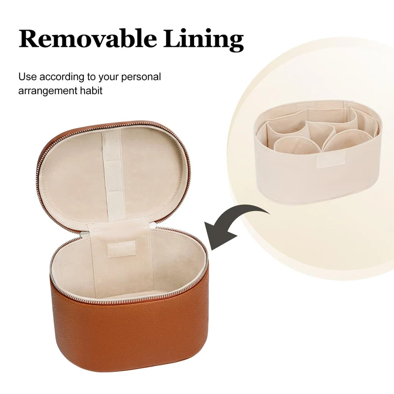 Kosmetik-Aufbewahrungstasche mit elegantem Design und stabilem Griff Skanto