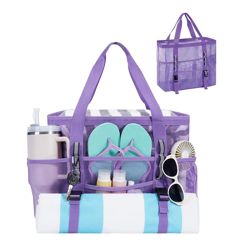 Multifunktionale Strandtasche mit Mesh-Design Skanto