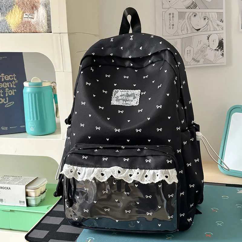 Verspielt mit Schleifenverzierung Schulrucksack Karnz
