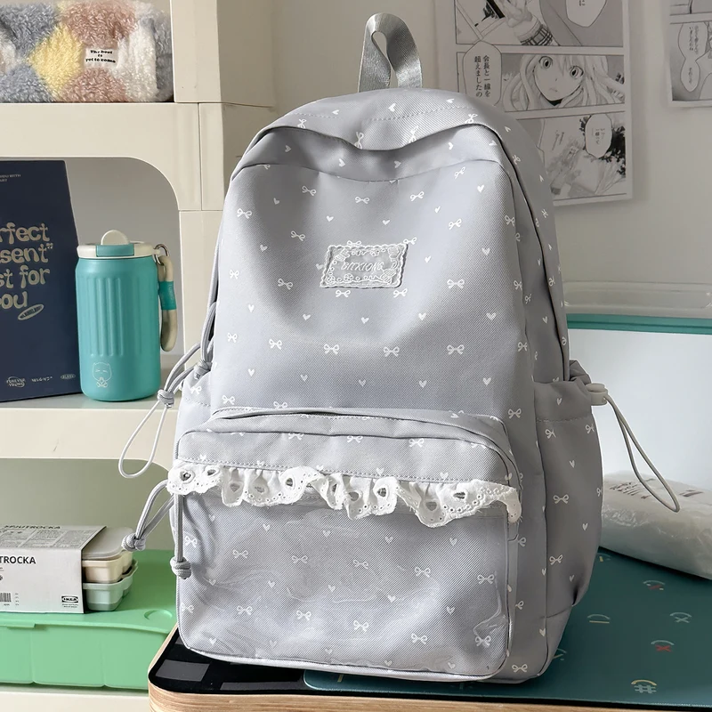 Verspielt mit Schleifenverzierung Schulrucksack Karnz