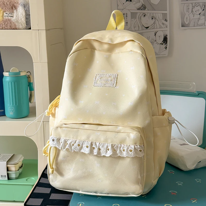 Verspielt mit Schleifenverzierung Schulrucksack Karnz