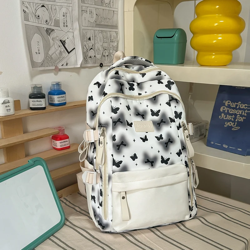Süßer Schmetterling-Themen-Schulrucksack Karnz