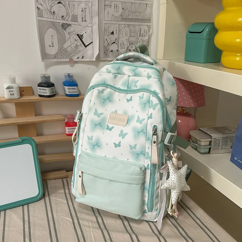 Süßer Schmetterling-Themen-Schulrucksack Karnz