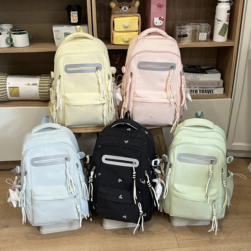 Dekorative Floral Bestickte Rucksack Karnz