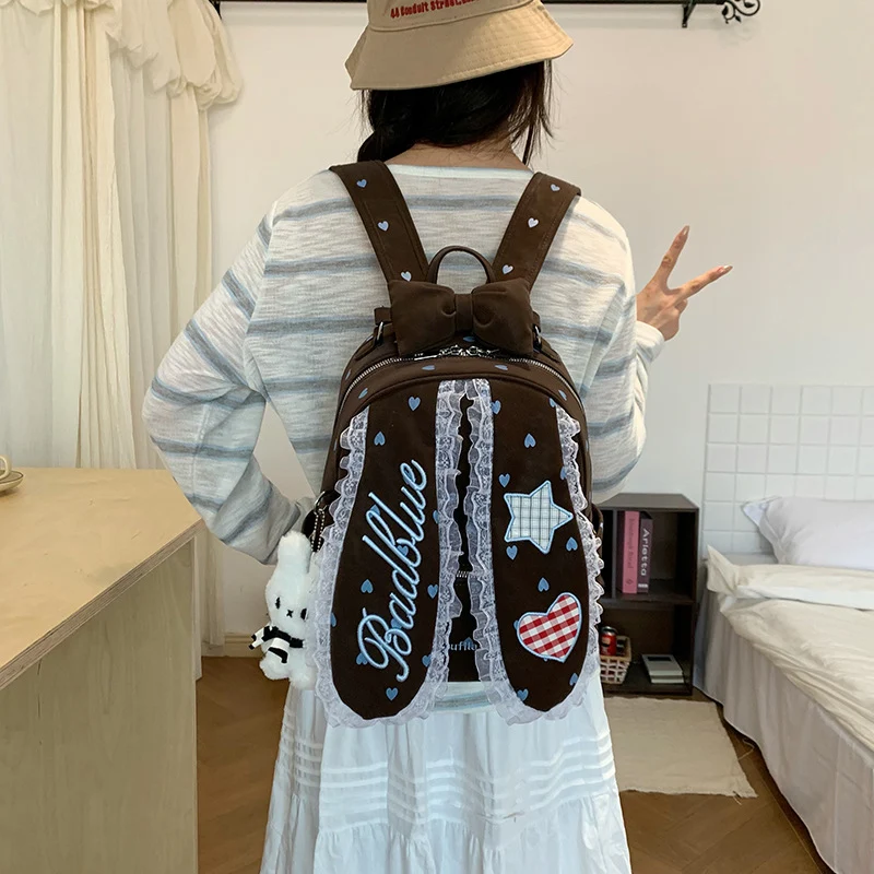 Dekorativer Mini-Rucksack mit Bunny-Ohren Karnz