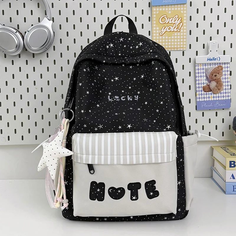 Niedlicher illustrierter Stern-beschmückter Rucksack Karnz