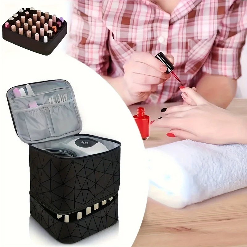 Kosmetik-Organizer-Tasche mit doppeltem Design und strapazierfähigem Innenfutter Skanto