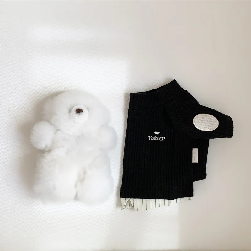 Rippstrick Baumwolle Mock-Neck Baby Pullover mit El Patch