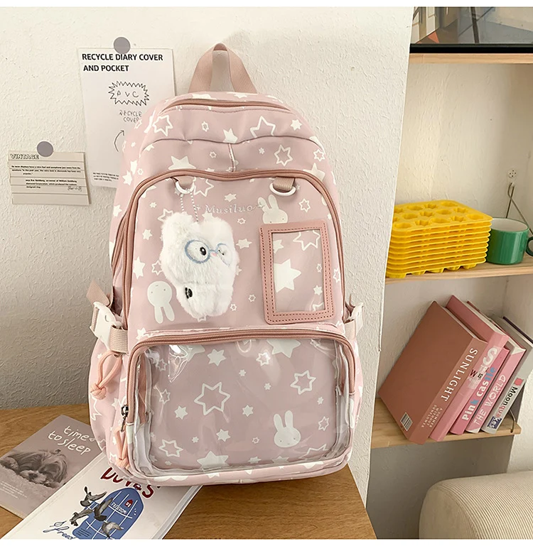 Süßer illustrierter Charakter-Rucksack Karnz 1791205084