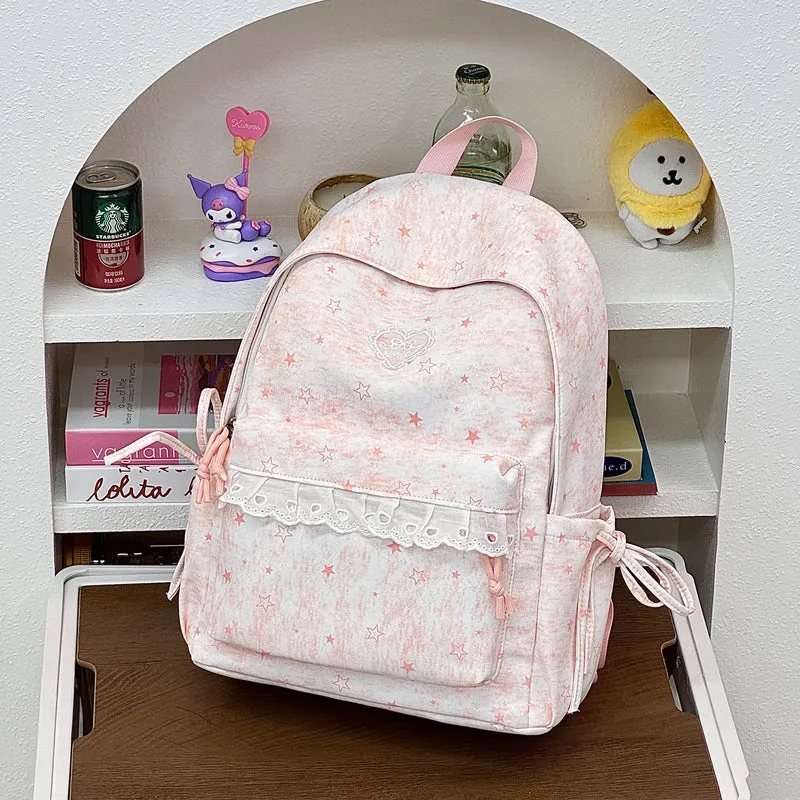 Niedlicher dekorativer Rucksack mit Sternenverzierung Karnz
