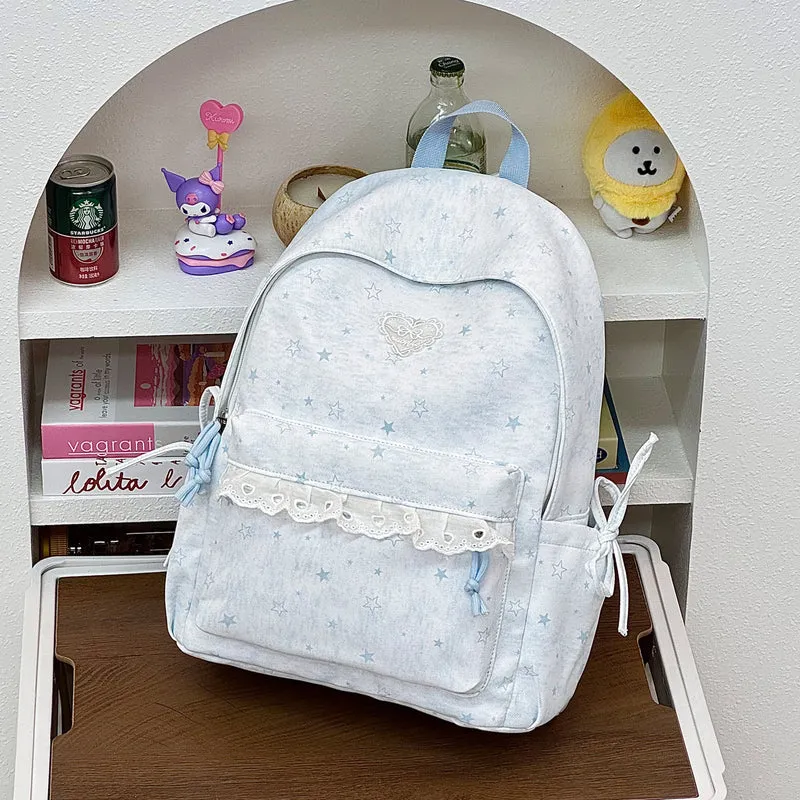 Niedlicher dekorativer Rucksack mit Sternenverzierung Karnz