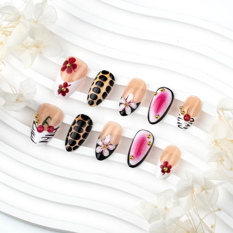 Künstlerisches Blumen- und Musternägel-Set 1790738681