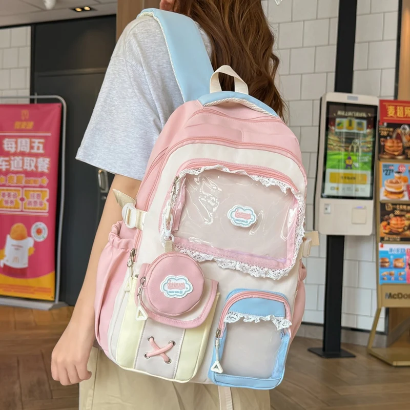 Süßer dekorativer Mehrfach-Taschen-Rucksack Karnz