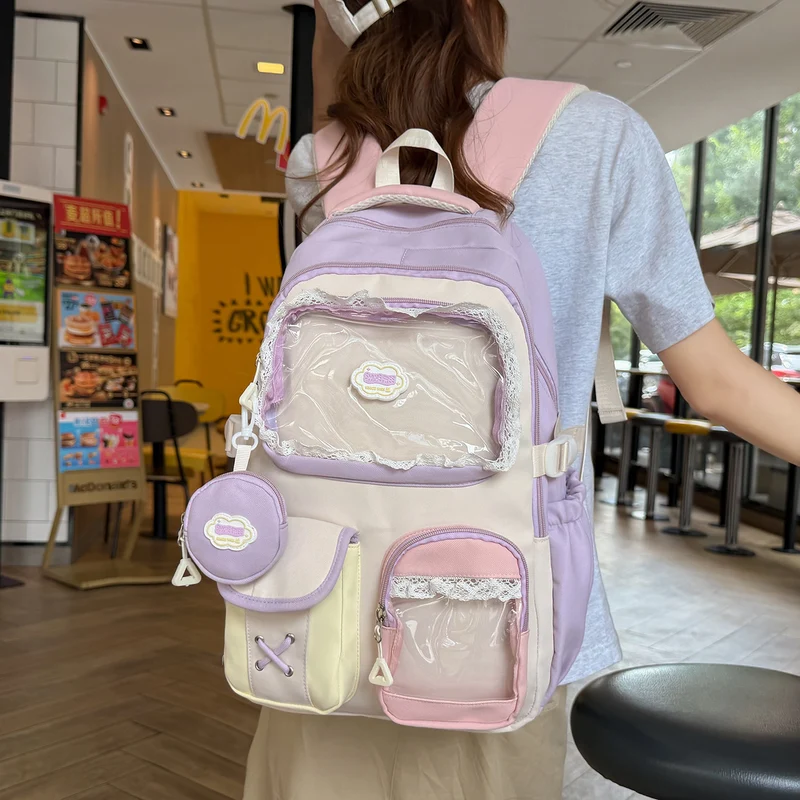 Süßer dekorativer Mehrfach-Taschen-Rucksack Karnz
