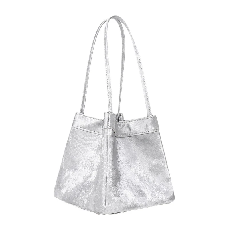 Samt Drawstring Eimer Tasche mit verstellbarem Riemen