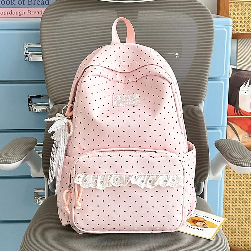 Charmanter Punkten Schul Rucksack Karnz