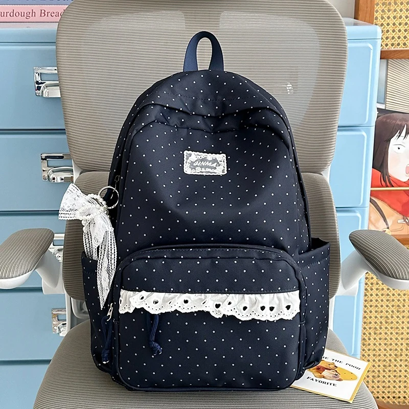 Charmanter Punkten Schul Rucksack Karnz