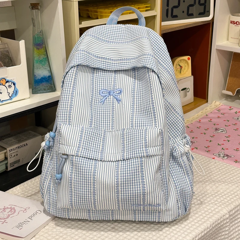 Süße karierte Schulrucksack Karnz