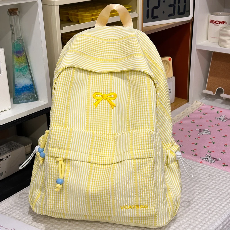 Süße karierte Schulrucksack Karnz