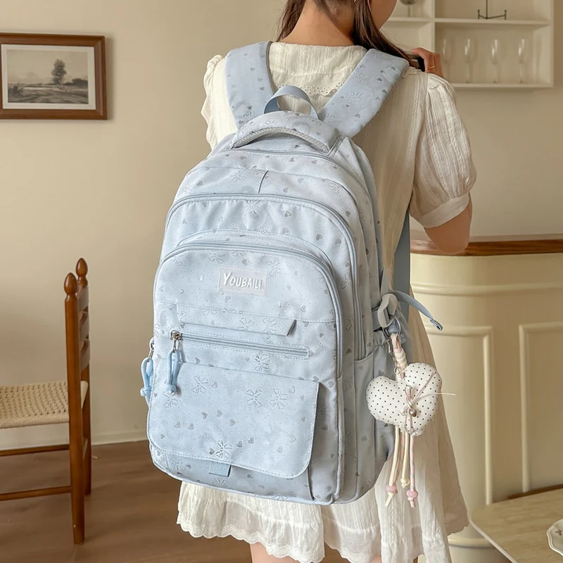 Charmanter Blumendruck Rucksack Karnz