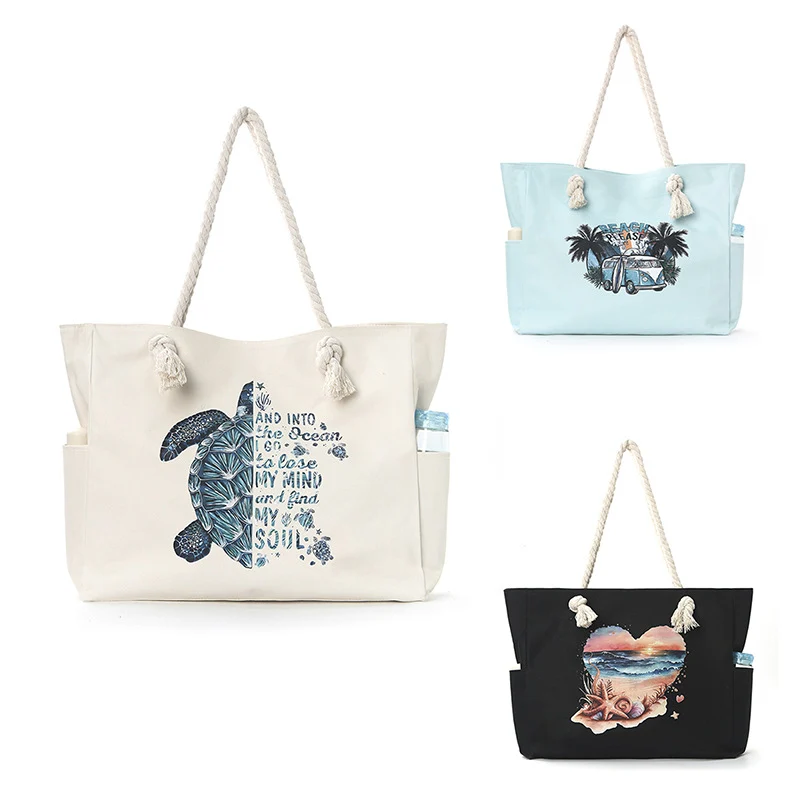 Strandtasche mit praktischen Seitentaschen und robustem Design Skanto