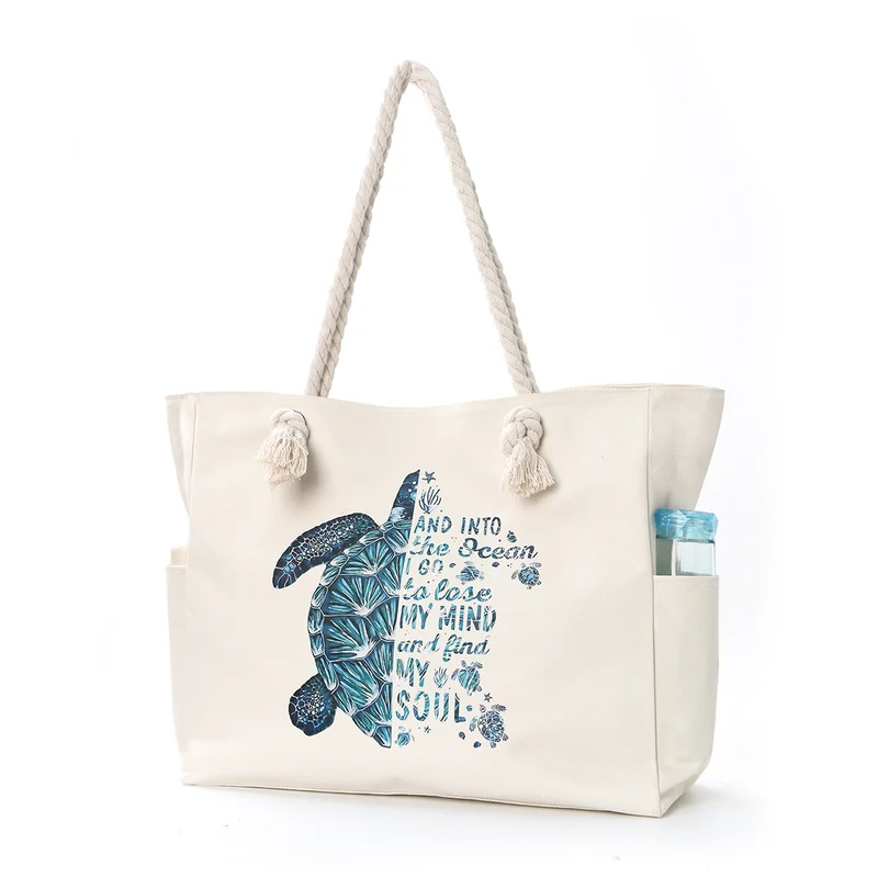 Strandtasche mit praktischen Seitentaschen und robustem Design Skanto