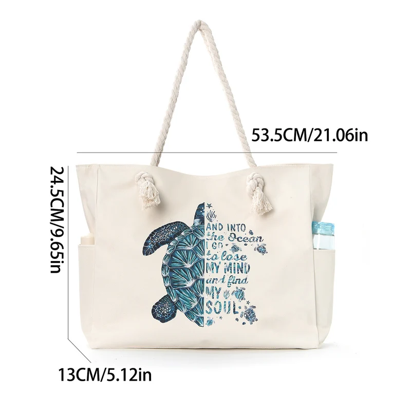 Strandtasche mit praktischen Seitentaschen und robustem Design Skanto