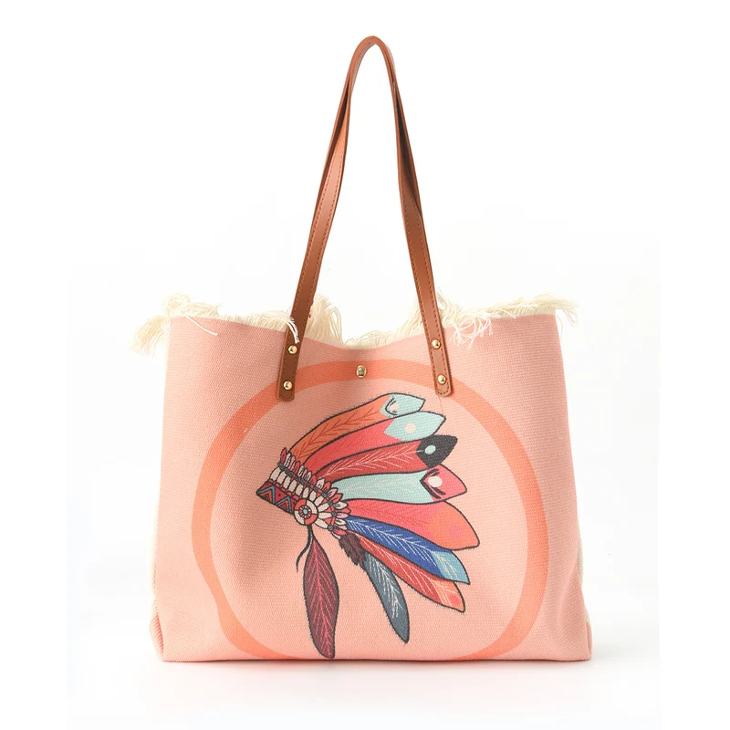 Strandtasche mit einzigartigem Federdesign Skanto