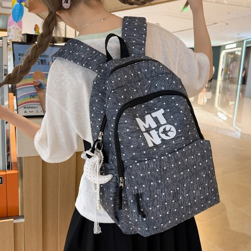 Stilvolle gepunktete Druck-Rucksack Karnz