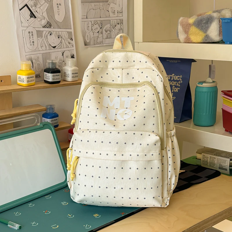 Stilvolle gepunktete Druck-Rucksack Karnz