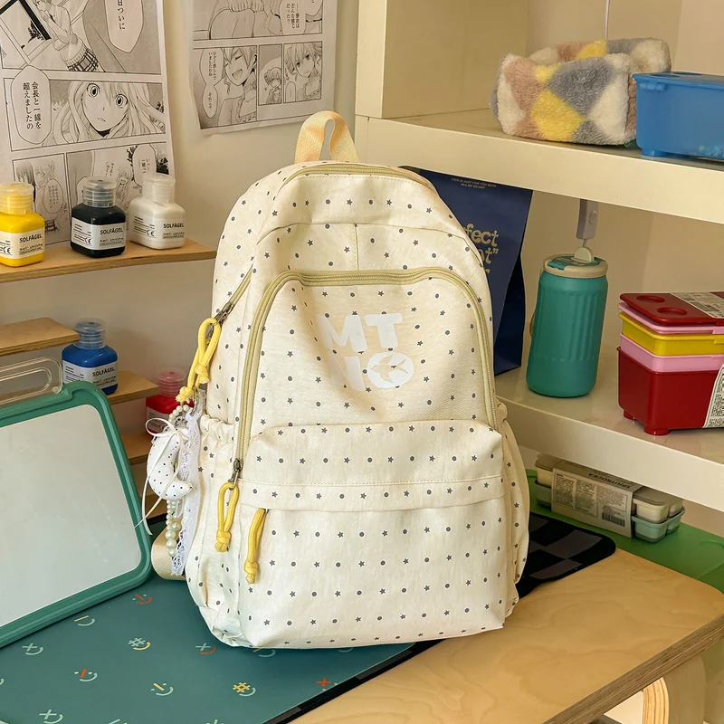 Stilvolle gepunktete Druck-Rucksack Karnz