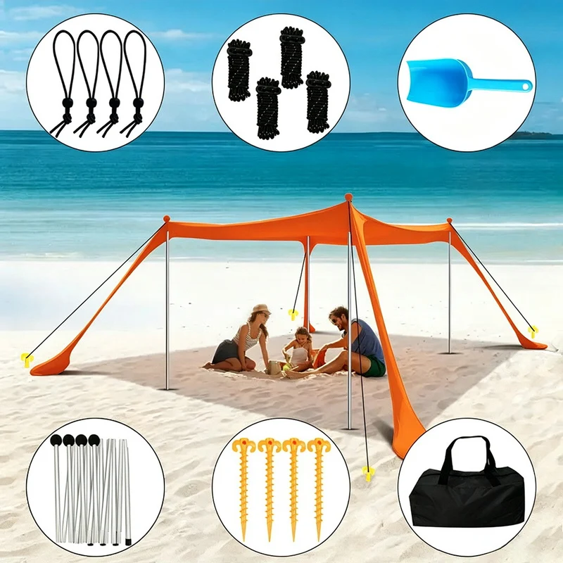 Leichte, sandabweisende Stranddecke Skanto