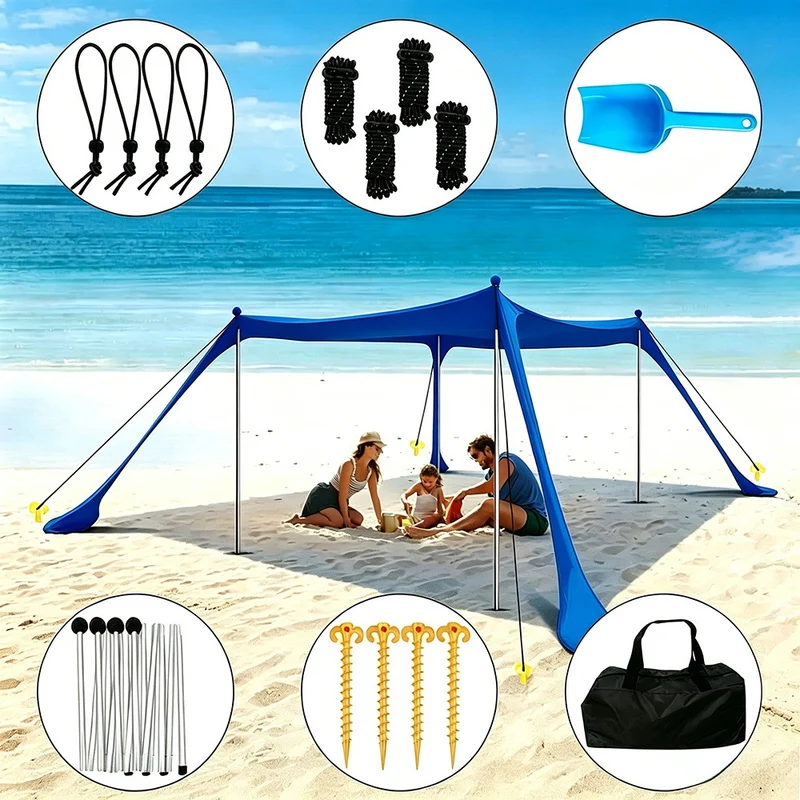 Leichte, sandabweisende Stranddecke Skanto