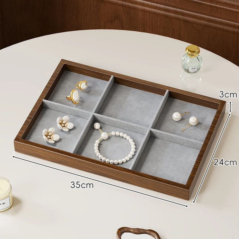 Zwölf-Fächer Bambus Schmuck Organizer Tray