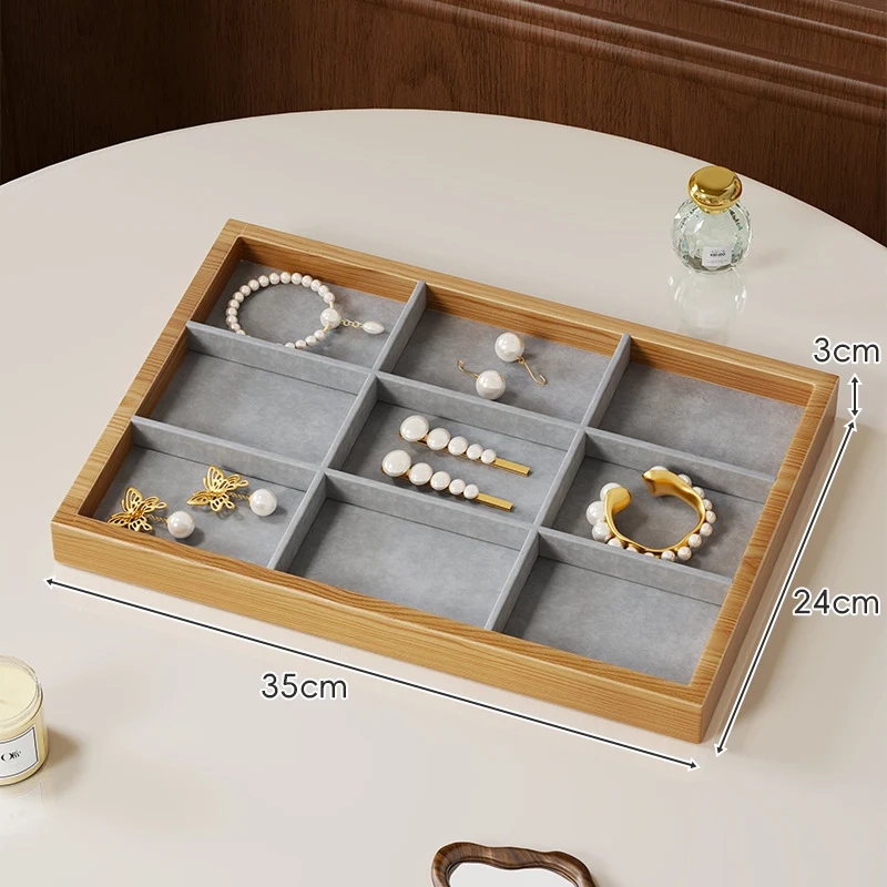 Zwölf-Fächer Bambus Schmuck Organizer Tray