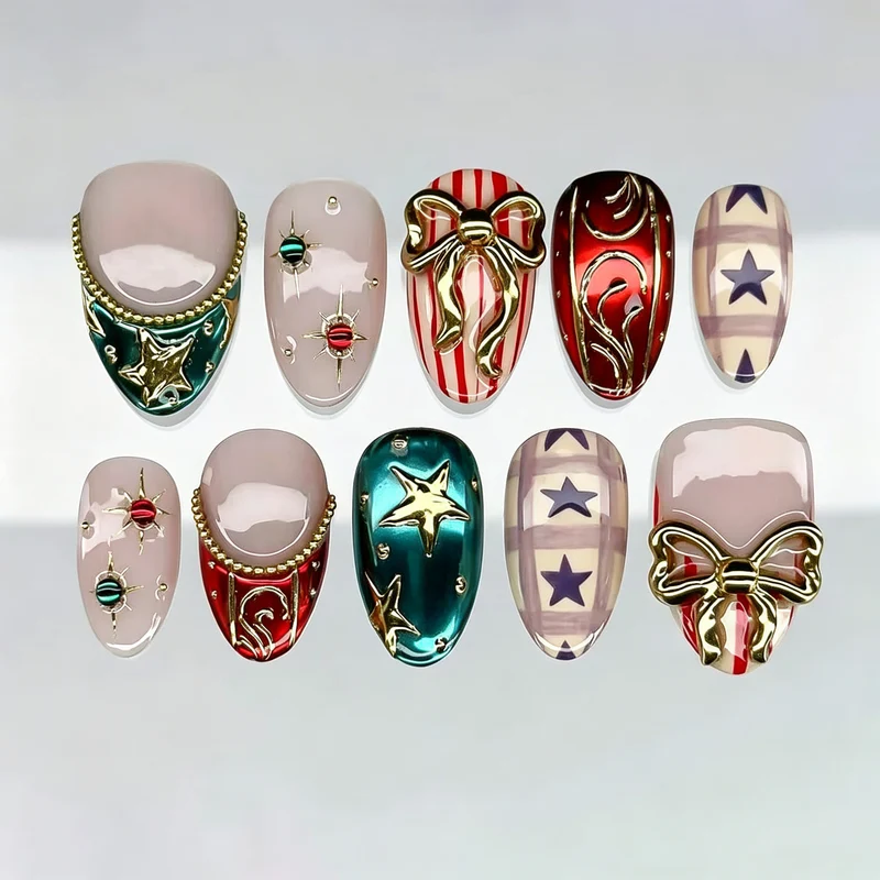 Weihnachtsnagelkunstset