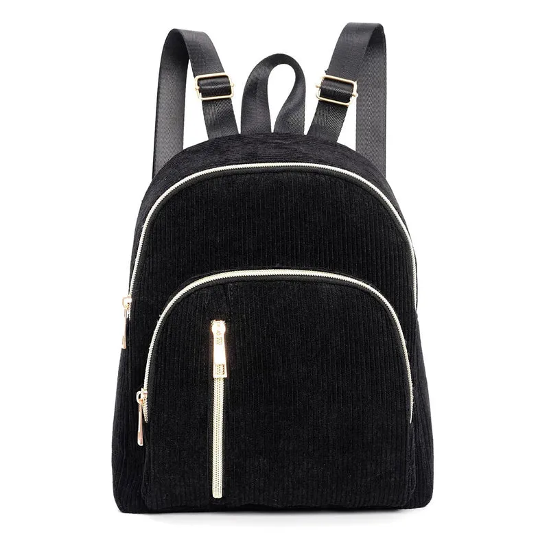 Rucksack mit auffälligem Totenkopf- und Rosenmotiv Skanto