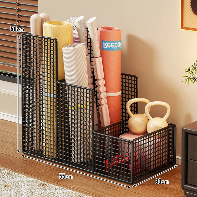 Vertikaler Mesh-Multi-Compartment-Fitnessmatte und Geräteorganizer