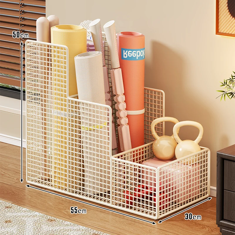 Vertikaler Mesh-Multi-Compartment-Fitnessmatte und Geräteorganizer