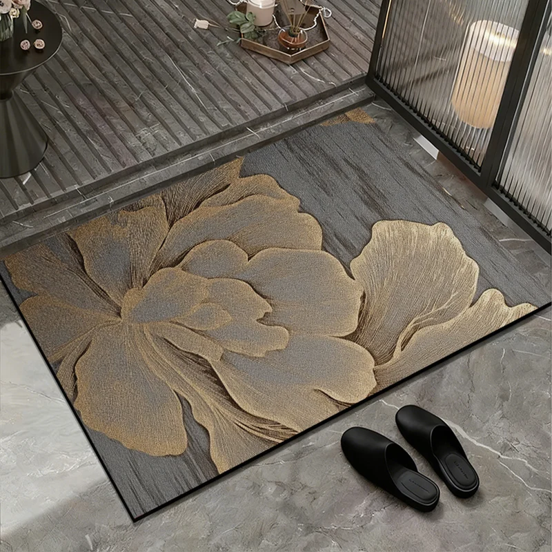 Elegante Blumen Design Eingangsmatte