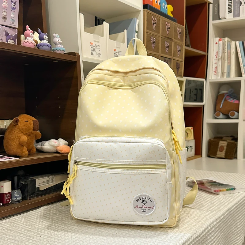 Verspielt Stern-Muster Schulrucksack Karnz