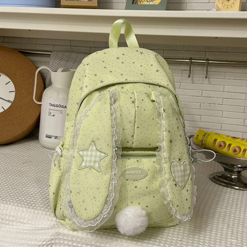 Verspielt Hasenohren-Design Rucksack Karnz